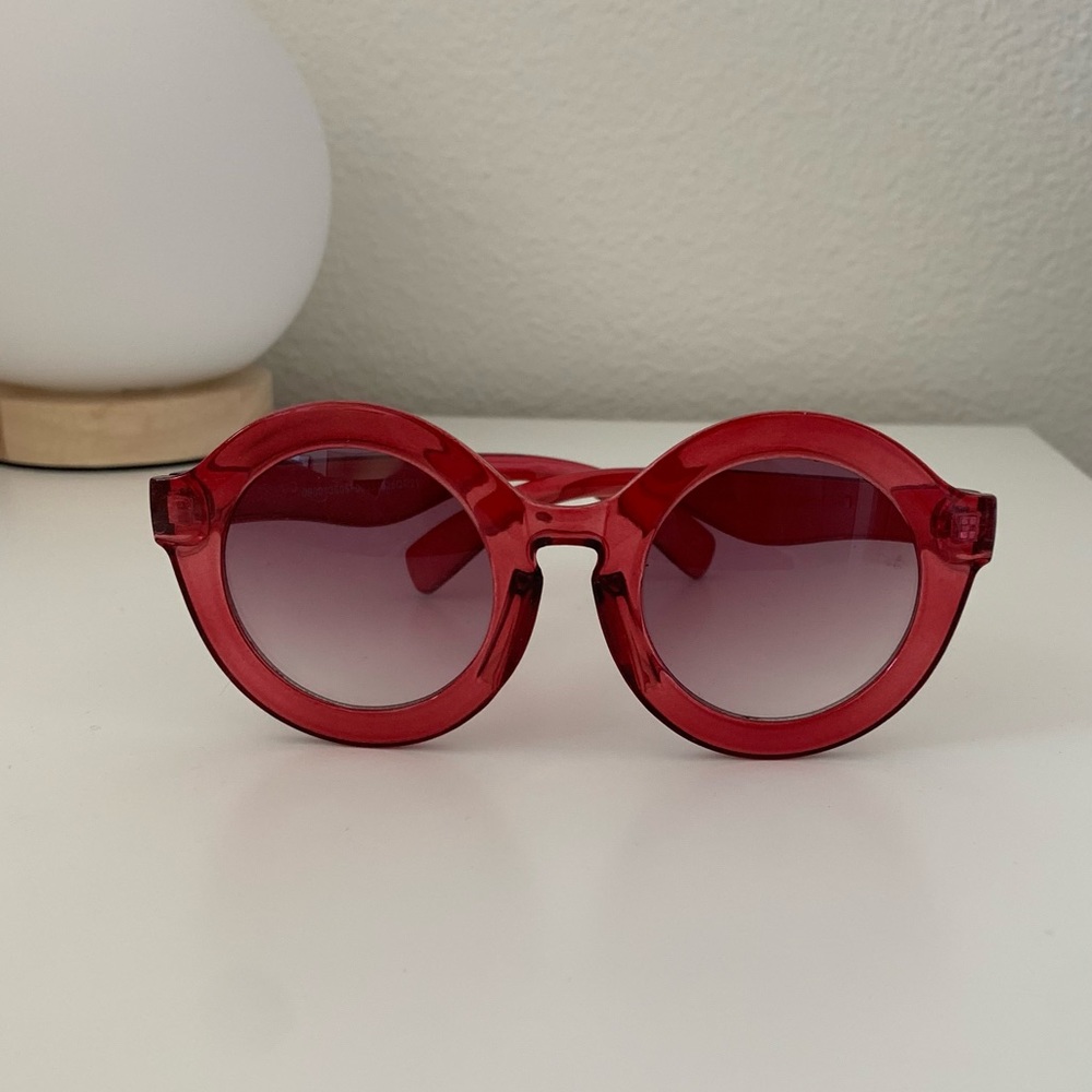Red Circle Sunglasses